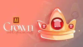HOW TO DRAW A CROWN (CARTOON STYLE) IN ADOBE ILLUSTRATOR