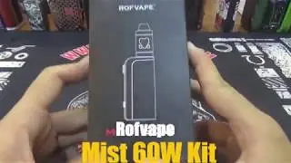 Rofvape Mist 60W Kit, a cheapest vape kit in 2017 yet works great!