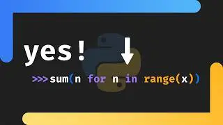 I love Generator Expressions in Python