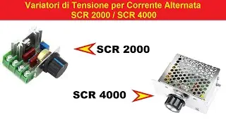 Variatori di Tensione 220V AC. Modelli 