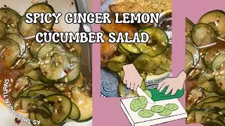 SPICY GINGER LEMON CUCUMBER SALAD! ITS LIKE CUCUMBER LEMONADE IN A SALAD! THIS IS DEE-LICIOUS!! #yum