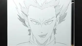 Garou step by step | easy anime drawing | How to draw Garou