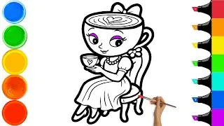 How To Draw Beautiful Ballerina Cappuccina Lady | Italian Brainrot Meme Drawing | Easy Step By Step