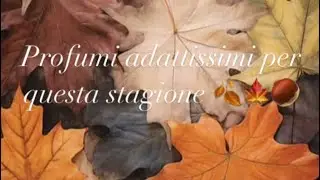 5 profumi low cost e medio cost adattissimi per questa stagione 🌰🍂🍁🌰