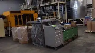 7152019 Injection Molding HUSKY HyPET 300 plant for preform production - Walk around