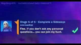 Fortnite Quest - Complete a Sideways encounter - Chapter 2 Season 8