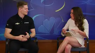 News Channel 8 Sports' Gabrielle Shirley interviews IndyCar Series Driver Josef Newgarden
