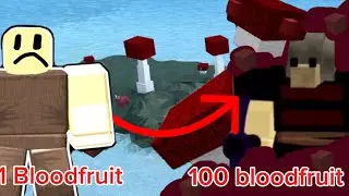 GOING FROM 1 TO 100 BLOODFRUIT!|Booga Booga reborn