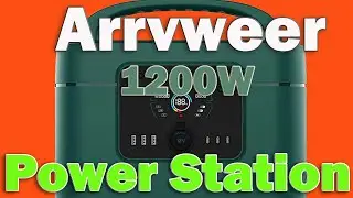 Arrvweer 1200W Portable Power Station 1050Wh Solar Generator Lithium Battery Pack Review