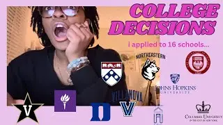 COLLEGE DECISIONS REACTIONS 2024 | ivies, duke, uchicago, nyu + more!!