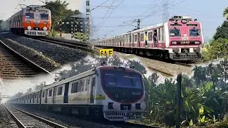 Most unique Crossing 3EMU local train 💚✅at balagarh station