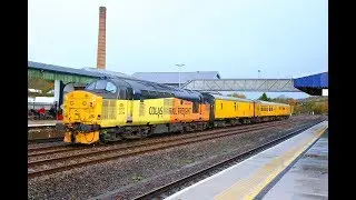 37219 on rear of 3Q52 Network Rail Test Train at Totnes    10/11/18
