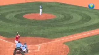 Nick Longhi of Venice High bats for #RedSox split squad vs #Rays #htvideo @htbball