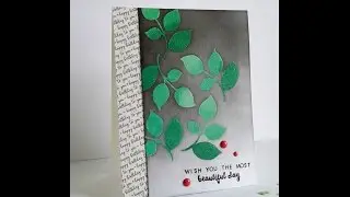Emboss resist Technique with Mudra stamp