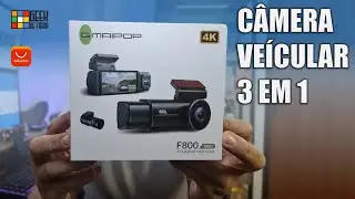 Melhor custo x benef&iacute;cio em C&Acirc;MERA VE&Iacute;CULAR com 3 lentes #aliexpress  #geekdefibra  #gmaipop