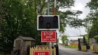 barriers fail to lower missing skirt new alarms trago mills level crossing devon