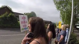 Traffic Penalty Tribunal protest Holiday Inn Runcorn 8/5/2018