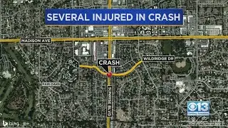 Several Injured In Fair Oaks Crash