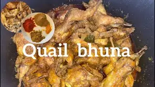 Hot delicious Quail birds  bhuna //জাল কোয়ল পাখি ভূনা