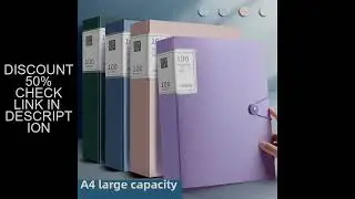 A4 100 Pockets 160/Sides Display Book Paper Document Holder, Business Presentation Book Presentation