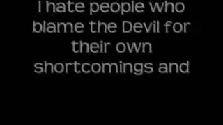 Voltaire - God thinks (Lyrics)