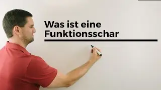 Was ist eine Funktionsschar Teil 3, Parameterfunktion, Kurvenschar | Mathe by Daniel Jung