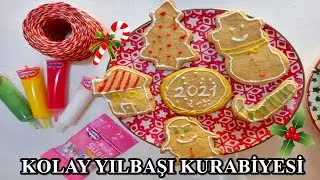 KOLAY YILBAŞI KURABİYESİ YAPIMI I Birliklte Yılbaşı Kurabiyesi Yapalım🎁
