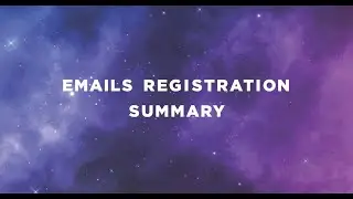 FAQ Evenium Net - Registration Summary Emails