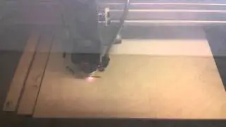 Laser Cutting a Lighthouse Montage
