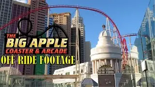 Big Apple Coaster at New York New York Hotel & Casino Off-Ride Footage (No Copyright)