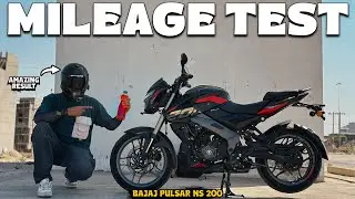 MILEAGE TEST OF PULSAR NS200 (2025) | Find out the Results!