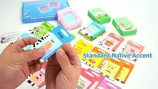 Montessori Kids Talking Flash Cards &ndash; 224 Words USB Rechargeable Learning Toy