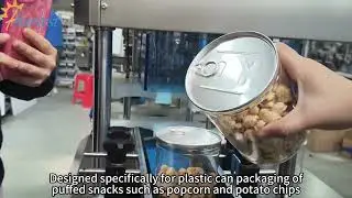 Machine enti&egrave;rement automatique et simple de remplissage et de scellage &agrave; l'azote pour popcorn