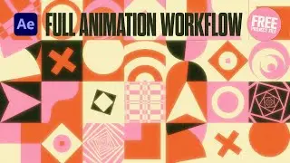 Geometric Shapes Looping Grid | After Effects Animation Workflow