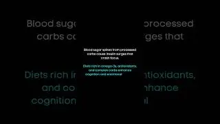 The Nutrition&ndash;Brain Connection: Eat Smart, Think Sharper