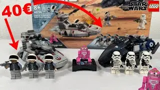 40&euro; BATTLE PACK?, daf&uuml;r mit QT-KT|LEGO Star Wars Imperial Dropship vs. Rebel Scout Speeder 40755