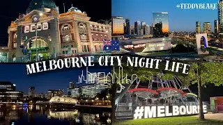 A Beautiful Evening in Melbourne City 🌉✨| Teddy Blake Newyork👜| Yarra River | Fed Square|Australia🇦🇺