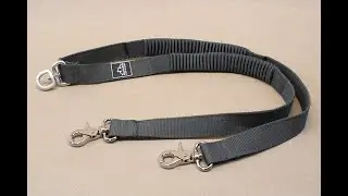 Teton Dark Gray Elastic Dog Leash Coupler