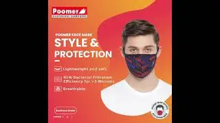 Poomer Multi Layer Face Mask | Shop at poomer.net | Poomer Clothing Company
