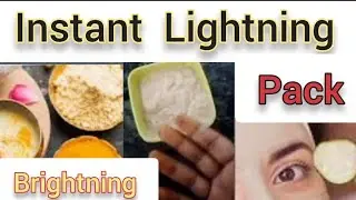 Instant Lightning Brightning Pack|#lightning#brightningpack#homemade#skincare#stepbystep#spcmakeover