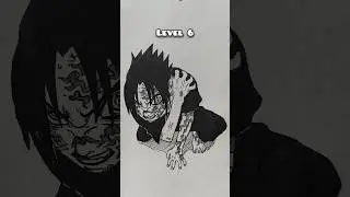 How to draw Sasuke in different level #narutoshippuden #sasuke #anime #narutofans #art #animeart