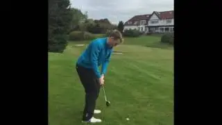 Golf wedge practice at Whitecraigs