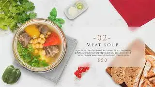 Food Promo | Digital Media Calendar | Restaurant Menu