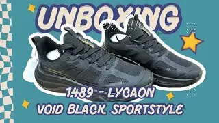 Unboxing Sepatu 1489 - LYCAON Void Black Sportstyle 