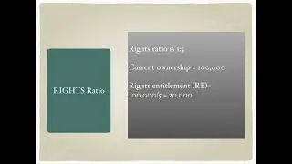 Corporate actions 2   rights issue