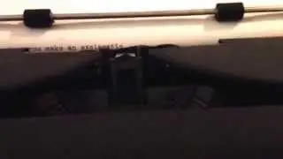How to make an exclamation point! Old typewriter