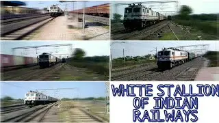 WHITE STALLION OF INDIAN RAILWAYS AKA WAP-7 | [5 IN 1] COMPILATION OF ICF + LHB TRAINS | #wap7