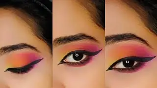 Sunset Eye makeup 💖.