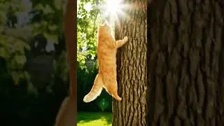 Cat Climbing Trees #cats #youtubeshorts