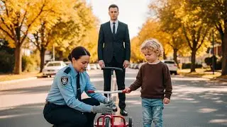 UNA LIMPIADORA ARREGLÓ LA BICI DE UN NIÑO TRISTE, SIN SABER QUE SU PADRE MILLONARIO MIRABA...